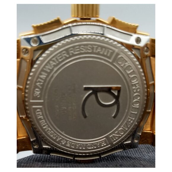 Renato Collezioni Cyclops Running Men’s Gold Swiss Quartz - RARE - Picture 8 of 9